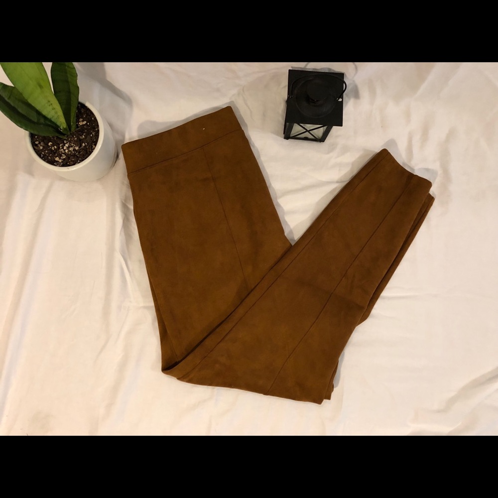 Old Navy faux suede leggings.